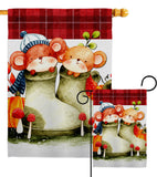 Mousy Winter - Wildlife Nature Vertical Impressions Decorative Flags HG192672 Made In USA