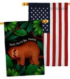 Don't Hurry - Wildlife Nature Vertical Impressions Decorative Flags HG130309 Made In USA