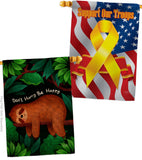 Don't Hurry - Wildlife Nature Vertical Impressions Decorative Flags HG130309 Made In USA