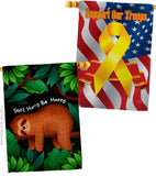 Don't Hurry - Wildlife Nature Vertical Impressions Decorative Flags HG130309 Made In USA