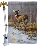 On Alert - Wildlife Nature Vertical Impressions Decorative Flags HG110062 Made In USA