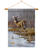 On Alert - Wildlife Nature Vertical Impressions Decorative Flags HG110062 Made In USA