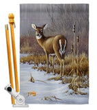 On Alert - Wildlife Nature Vertical Impressions Decorative Flags HG110062 Made In USA