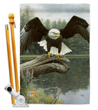Majestic Showers - Wildlife Nature Vertical Impressions Decorative Flags HG110085 Made In USA