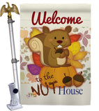 Nut House - Wildlife Nature Vertical Impressions Decorative Flags HG110087 Made In USA