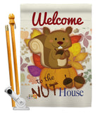 Nut House - Wildlife Nature Vertical Impressions Decorative Flags HG110087 Made In USA