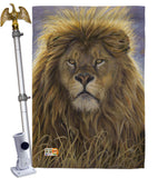 Lion - Wildlife Nature Vertical Impressions Decorative Flags HG110096 Made In USA