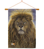 Lion - Wildlife Nature Vertical Impressions Decorative Flags HG110096 Made In USA