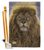 Lion - Wildlife Nature Vertical Impressions Decorative Flags HG110096 Made In USA