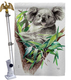 Koala - Wildlife Nature Vertical Impressions Decorative Flags HG110275 Made In USA