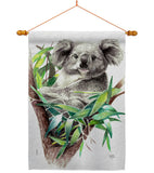 Koala - Wildlife Nature Vertical Impressions Decorative Flags HG110275 Made In USA