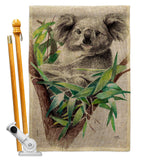 Koala - Wildlife Nature Vertical Impressions Decorative Flags HG110275 Made In USA