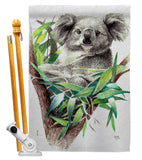 Koala - Wildlife Nature Vertical Impressions Decorative Flags HG110275 Made In USA