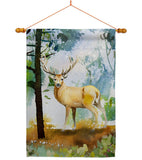 Forest Deer - Wildlife Nature Vertical Impressions Decorative Flags HG110277 Made In USA