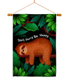 Don't Hurry - Wildlife Nature Vertical Impressions Decorative Flags HG130309 Made In USA