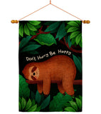 Don't Hurry - Wildlife Nature Vertical Impressions Decorative Flags HG130309 Made In USA