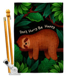 Don't Hurry - Wildlife Nature Vertical Impressions Decorative Flags HG130309 Made In USA