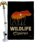 Wildlife Explorer - Wildlife Nature Vertical Impressions Decorative Flags HG137514 Made In USA