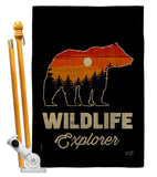 Wildlife Explorer - Wildlife Nature Vertical Impressions Decorative Flags HG137514 Made In USA