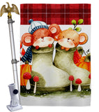 Mousy Winter - Wildlife Nature Vertical Impressions Decorative Flags HG192672 Made In USA