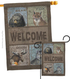 Welcome Wilderness - Wildlife Nature Vertical Impressions Decorative Flags HG110001 Made In USA