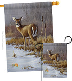 On Alert - Wildlife Nature Vertical Impressions Decorative Flags HG110062 Made In USA