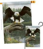 Majestic Showers - Wildlife Nature Vertical Impressions Decorative Flags HG110085 Made In USA