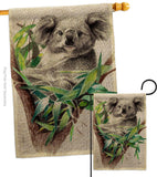 Koala - Wildlife Nature Vertical Impressions Decorative Flags HG110275 Made In USA