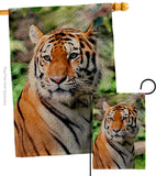 Life Of Tiger - Wildlife Nature Vertical Impressions Decorative Flags HG110281 Made In USA