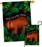 Don't Hurry - Wildlife Nature Vertical Impressions Decorative Flags HG130309 Made In USA