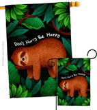 Don't Hurry - Wildlife Nature Vertical Impressions Decorative Flags HG130309 Made In USA