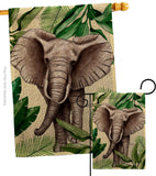 Elephant - Wildlife Nature Vertical Impressions Decorative Flags HG137578 Made In USA