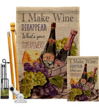 Wine Superpower - Wine Happy Hour & Drinks Vertical Impressions Decorative Flags HG117063 Made In USA