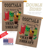 Cocktails are Cheaper - Wine Happy Hour & Drinks Vertical Impressions Decorative Flags HG117035 Made In USA