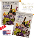 Wine Superpower - Wine Happy Hour & Drinks Vertical Impressions Decorative Flags HG117063 Made In USA