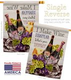 Wine Superpower - Wine Happy Hour & Drinks Vertical Impressions Decorative Flags HG117063 Made In USA