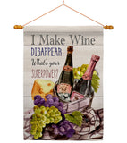 Wine Superpower - Wine Happy Hour & Drinks Vertical Impressions Decorative Flags HG117063 Made In USA