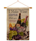 Wine Superpower - Wine Happy Hour & Drinks Vertical Impressions Decorative Flags HG117063 Made In USA