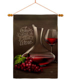 Wine Time - Wine Happy Hour & Drinks Vertical Impressions Decorative Flags HG117073 Made In USA