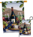 Red & White Wine - Wine Happy Hour & Drinks Vertical Impressions Decorative Flags HG117025 Made In USA