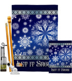 Let It Snow Dream - Winter Wonderland Winter Vertical Impressions Decorative Flags HG114076 Imported