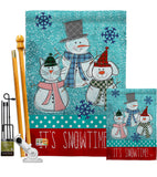 It's Snowtime - Winter Wonderland Winter Vertical Impressions Decorative Flags HG114110 Made In USA