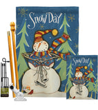 Winter Snow Day - Winter Wonderland Winter Vertical Impressions Decorative Flags HG114161 Made In USA
