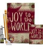 Joy to the World - Winter Wonderland Winter Vertical Impressions Decorative Flags HG114183 Made In USA