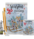 Season Greetings - Winter Wonderland Winter Vertical Impressions Decorative Flags HG114231 Made In USA