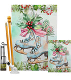 Winter Skate - Winter Wonderland Winter Vertical Impressions Decorative Flags HG114242 Made In USA