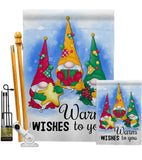 Warm Wishes - Winter Wonderland Winter Vertical Impressions Decorative Flags HG137305 Made In USA