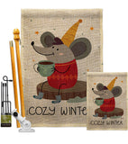 Cozy Winter - Winter Wonderland Winter Vertical Impressions Decorative Flags HG137373 Made In USA