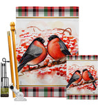 Winter Love Birds - Winter Wonderland Winter Vertical Impressions Decorative Flags HG192291 Made In USA