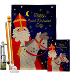 Saint Nicholas Day - Winter Wonderland Winter Vertical Impressions Decorative Flags HG192690 Made In USA